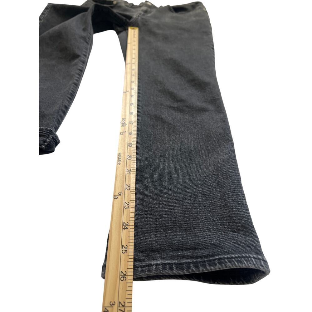 Madewell Tomboy Straight Jeans Womens 29 Faded Black Cotton Blend Casual Boho - Picture 8 of 9